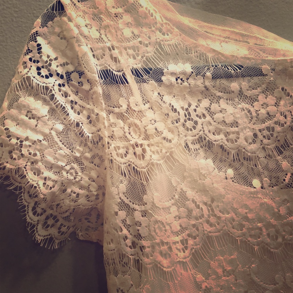 White lace dress